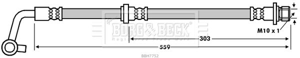 BORG & BECK Тормозной шланг BBH7752